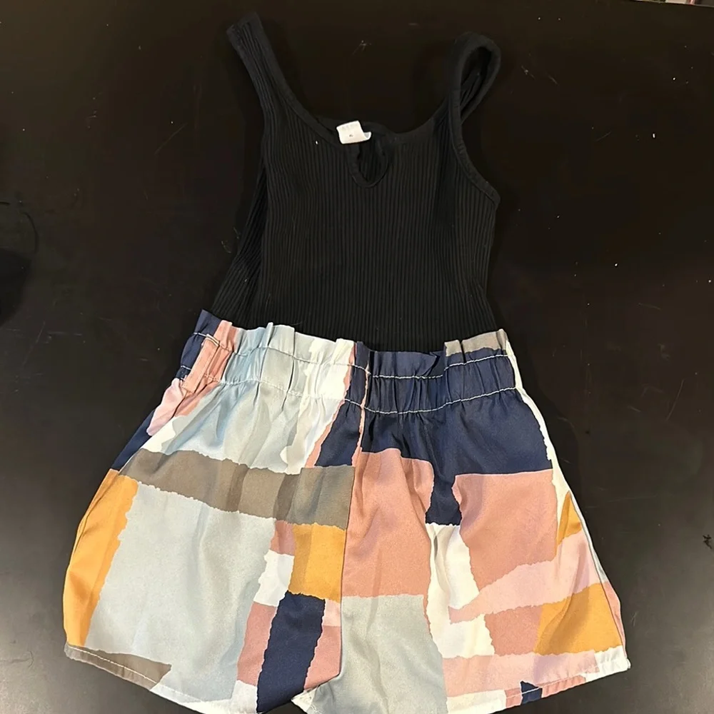 Colorful Patchwork Romper - Picture 1 of 1